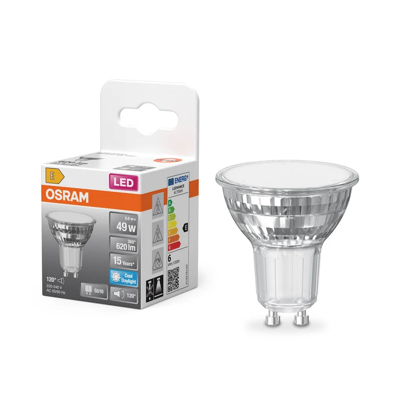 OSRAM LED Star Lampada Riflettore, 6.9W, 620lm, GU10, Luce diurna fredda