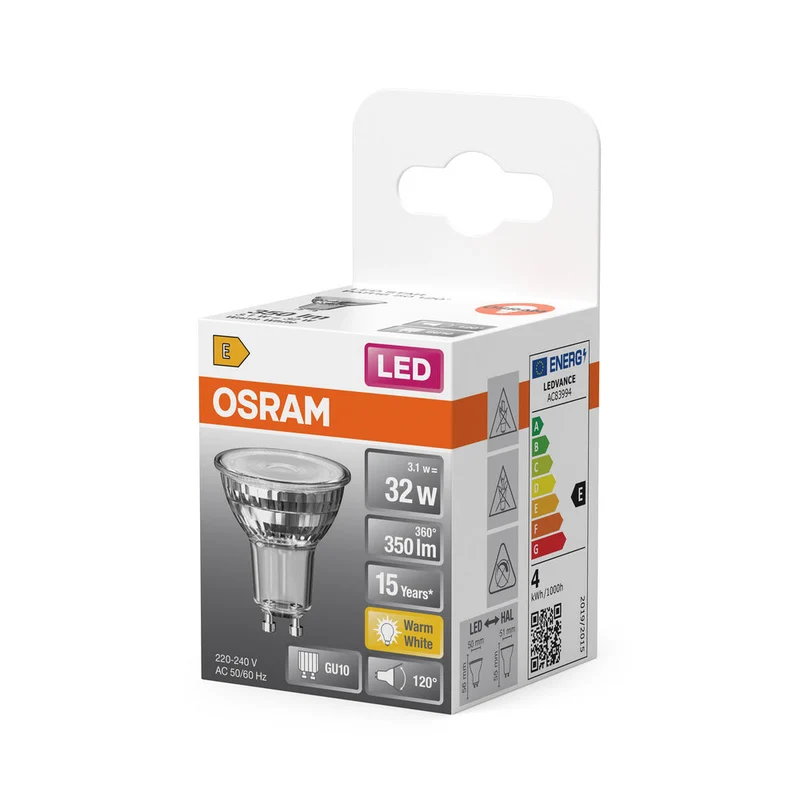 LED STAR PAR16 3.1W 827 GU10