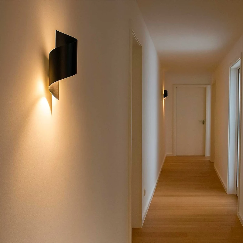 Coxa - Applique murale spirale minimaliste en aluminium