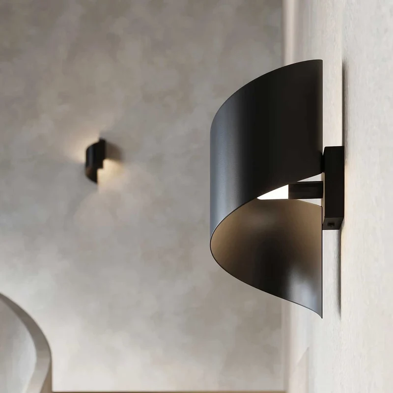 Coxa - Applique murale spirale minimaliste en aluminium