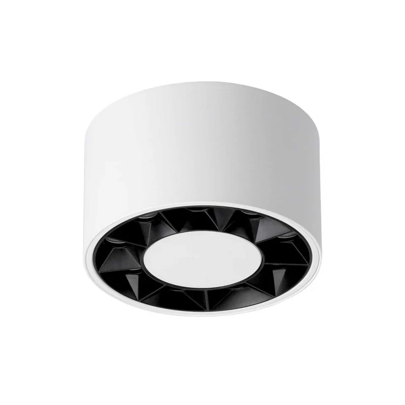 Pikok - Spot LED minimaliste en aluminium blanc, 4000 K