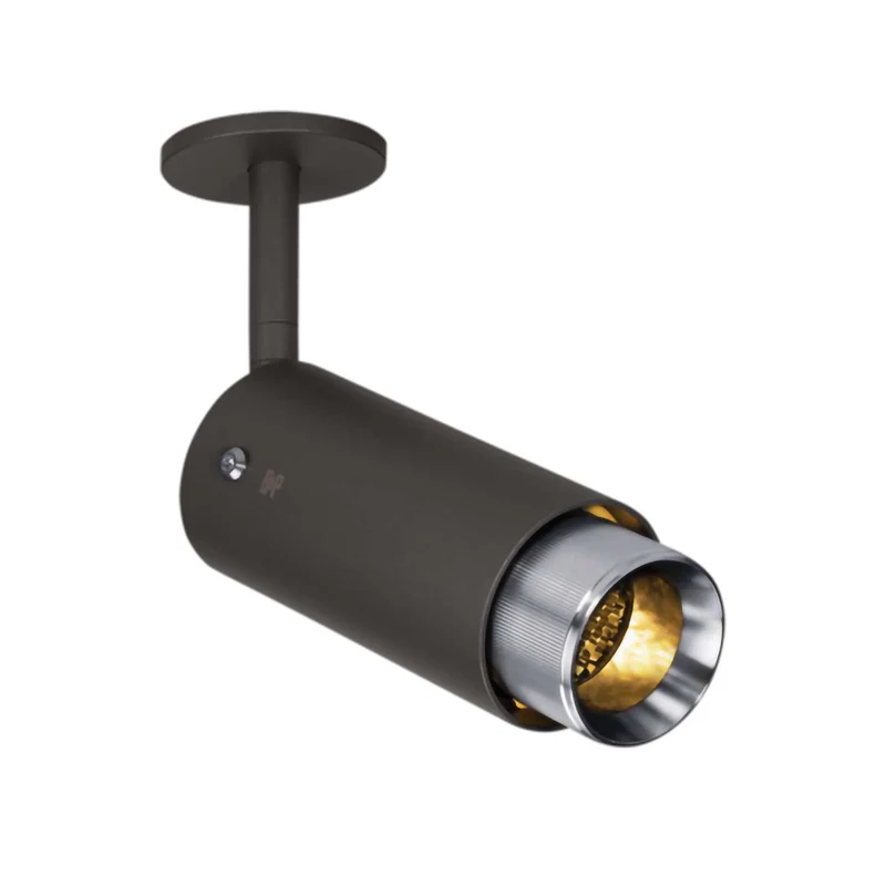 Exhaust Linear - Spot orientable en acier strié, hauteur 25 cm