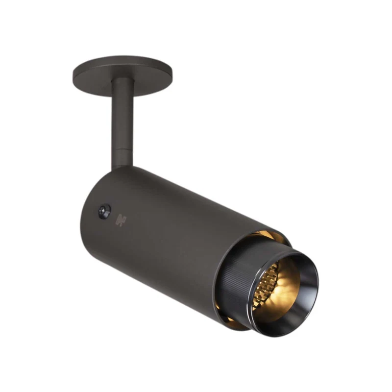 Exhaust Linear - Spot orientable en acier strié, hauteur 25 cm