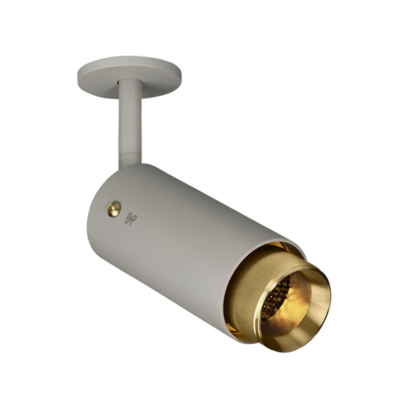 Exhaust Linear - Spot orientable en acier strié, hauteur 25 cm
