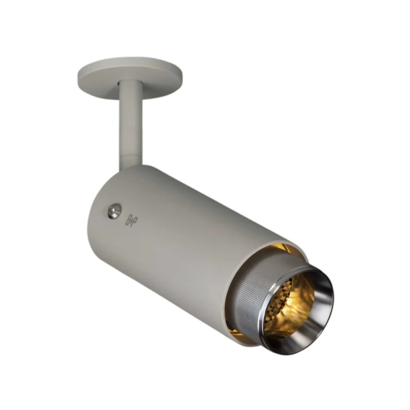 Exhaust Linear - Spot orientable en acier strié, hauteur 25 cm