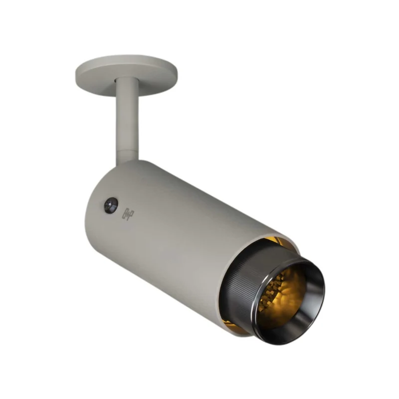 Exhaust Linear - Spot orientable en acier strié, hauteur 25 cm