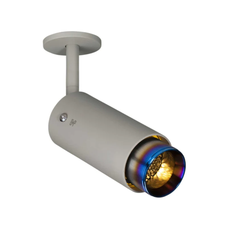 Exhaust Linear - Spot orientable en acier strié, hauteur 25 cm