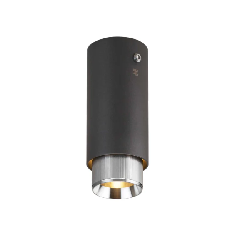 Exhaust Surface Linear - Spot en saillie en acier strié, hauteur 14,5 cm