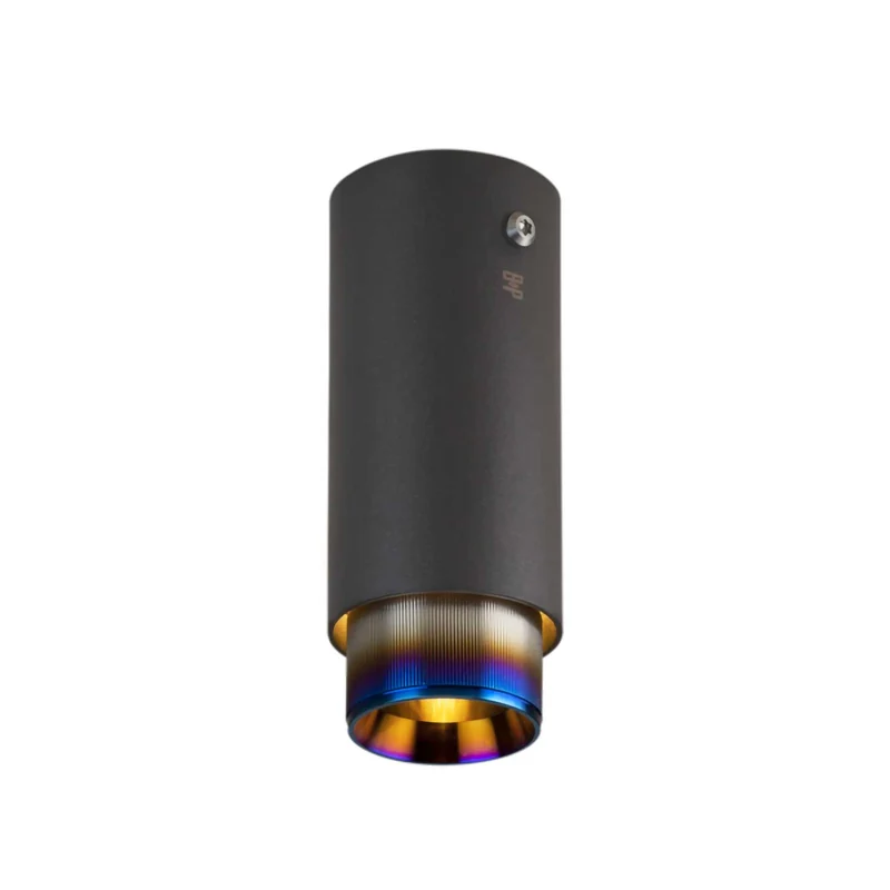 Exhaust Surface Linear - Spot en saillie en acier strié, hauteur 14,5 cm