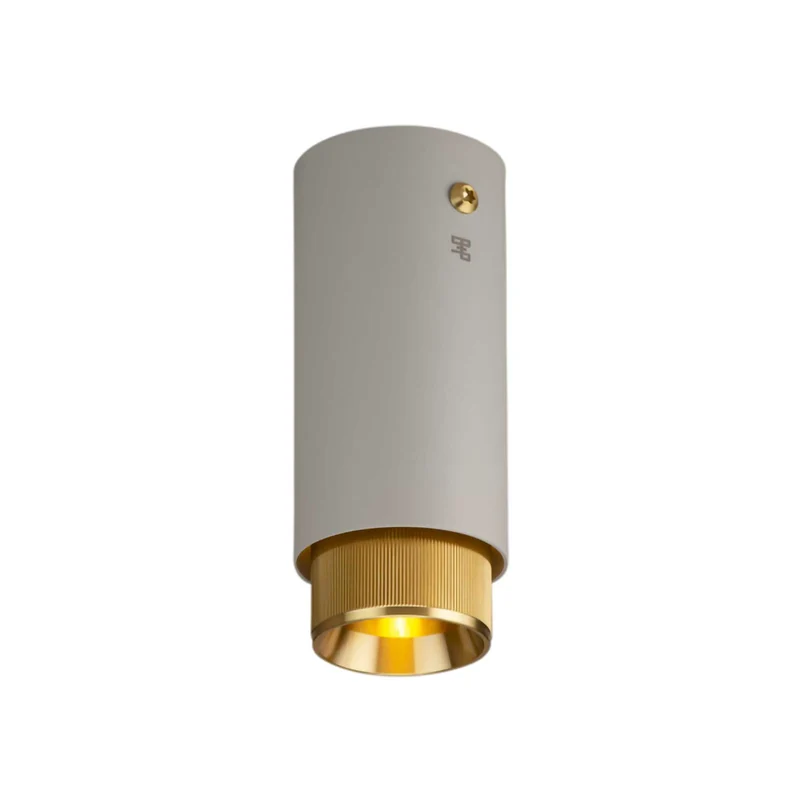 Exhaust Surface Linear - Spot en saillie en acier strié, hauteur 14,5 cm