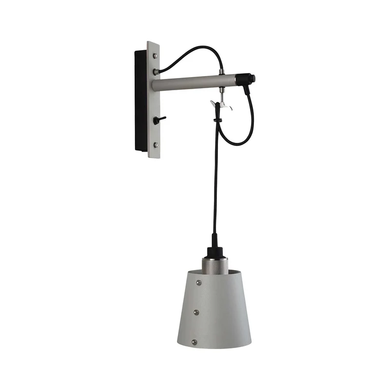 Hooked Wall - Applique murale en acier avec abat-jour, Ø 14 ou 21 cm