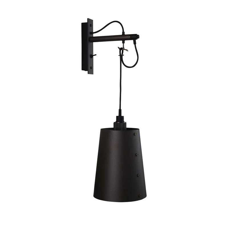 Hooked Wall - Applique murale en acier avec abat-jour, Ø 14 ou 21 cm