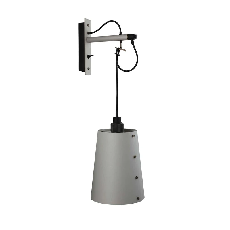 Hooked Wall - Applique murale en acier avec abat-jour, Ø 14 ou 21 cm