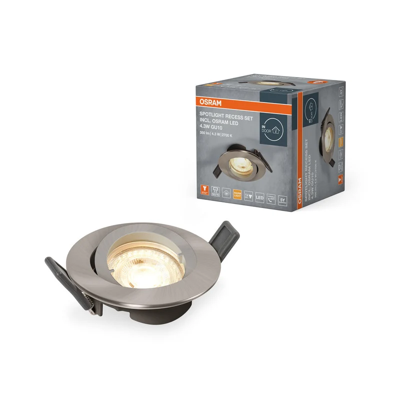 OSRAM FARETTO INCASSO TWISTLOCK LED Spotlight Ø 88,5mm, bianco 4,3W / 2700K Bianco caldo GU10