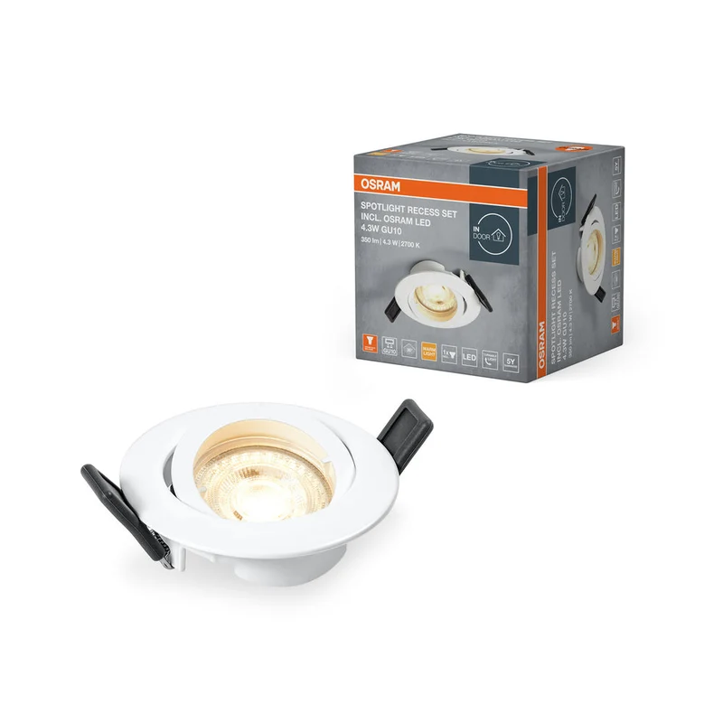 OSRAM FARETTO INCASSO TWISTLOCK LED Spotlight Ø 88,5mm bianco 4,3W / 2700K Bianco caldo GU10