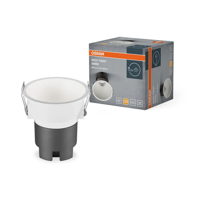 OSRAM SPOT TWIST Ø 93mm Downlight, bianco, 10W, 800lm, 830 WT