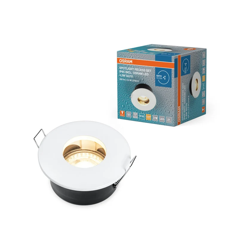 OSRAM FARETTO INCASSO TWISTLOCK LED, Ø 85mm, 4,3W / 2700K Bianco caldo GU10