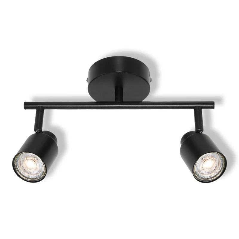OSRAM Faretto LED a 2 punti PRIMAL, Lampada, 2xGU10, Nero