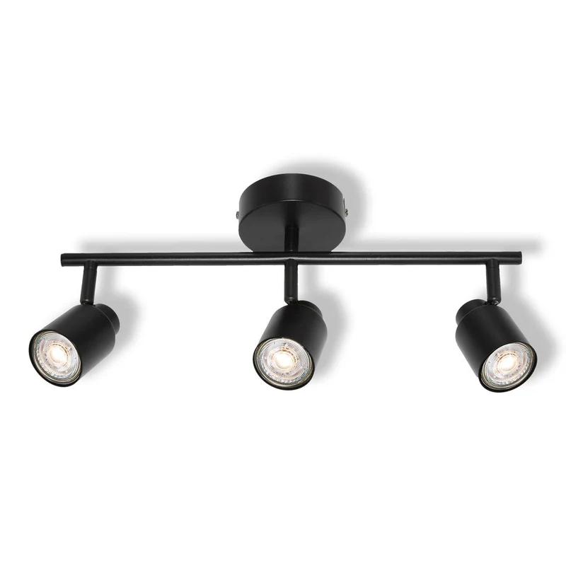 OSRAM Faretto LED a 3 punti PRIMAL, lampada, 3xGU10, nero