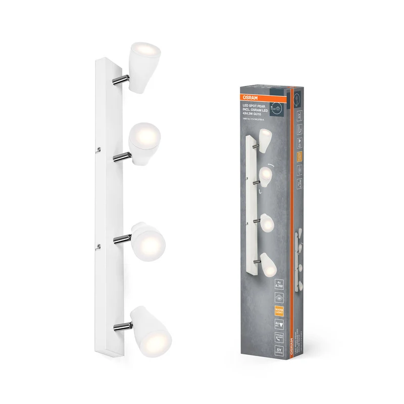 OSRAM LED SPOT PEAR Spot da soffitto a montaggio superficiale, bianco, 17,2W, 840lm