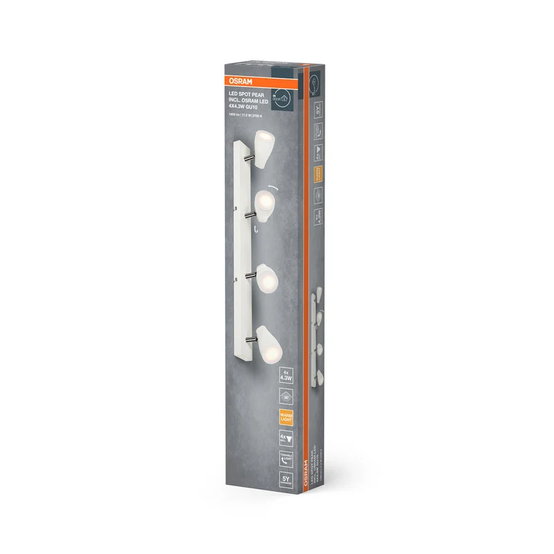 OSRAM LED SPOT PEAR Spot da soffitto a montaggio superficiale, bianco, 17,2W, 840lm