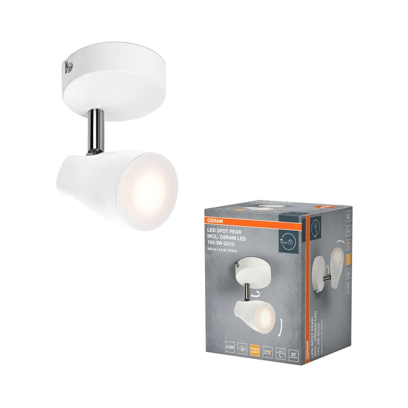 OSRAM LED SPOT PEAR Faretto da soffitto, bianco, 4.3W, 210lm