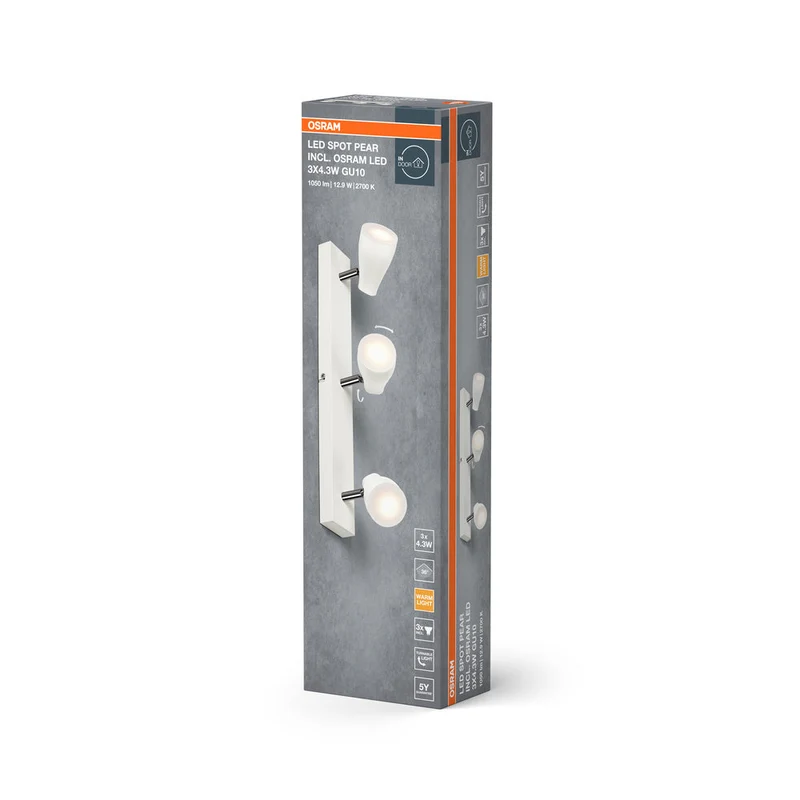 OSRAM LED SPOT PEAR Faretto da soffitto, bianco, 12,9W, 630lm