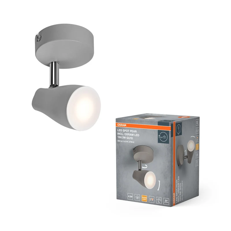 OSRAM LED SPOT PEAR Faretto da soffitto, gr, 4,3W, 840lm