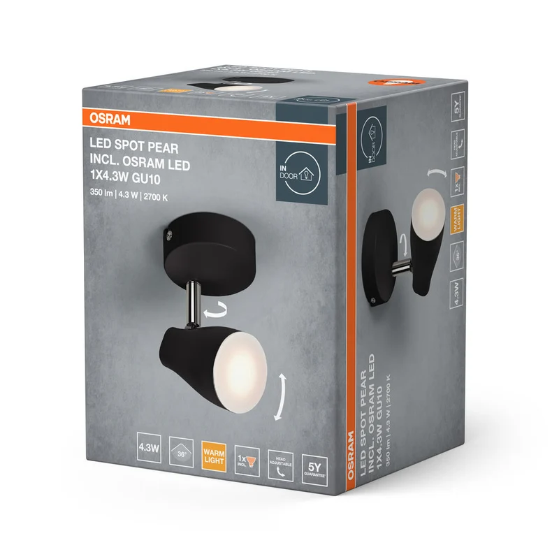 OSRAM LED SPOT PEAR Faretto da soffitto, bianco, 4,3W, 840lm