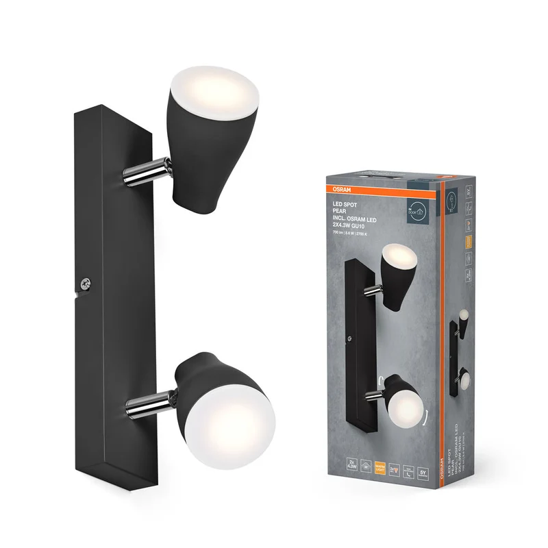 OSRAM LED SPOT PEAR Spot da soffitto a montaggio superficiale, bianco, 8,6W, 420lm