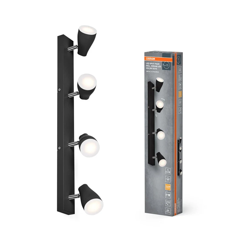 OSRAM LED SPOT PEAR Spot da soffitto a montaggio superficiale, bianco, 17,2W, 840lm