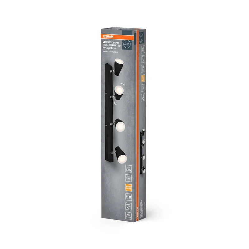 OSRAM LED SPOT PEAR Spot da soffitto a montaggio superficiale, bianco, 17,2W, 840lm