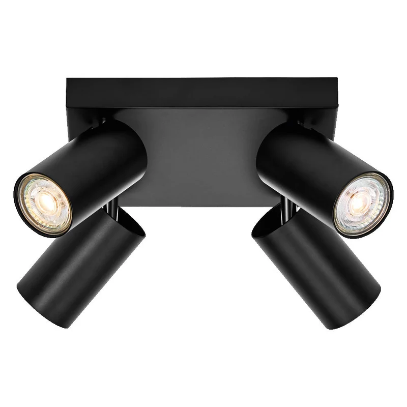 OSRAM LED SPOT OCTAGON PL Lampada da soffitto 4 x 3,4W, GU10, 920lm, nero