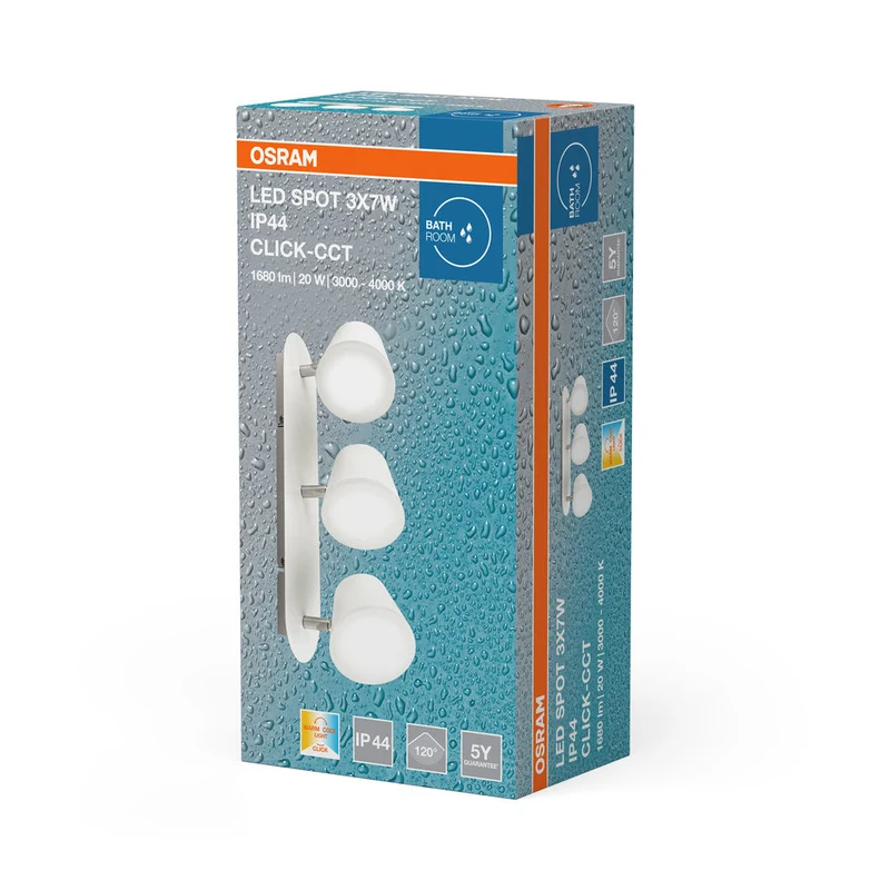 OSRAM LED Spot LED lampada da soffitto 3x 7W 3000-4000K