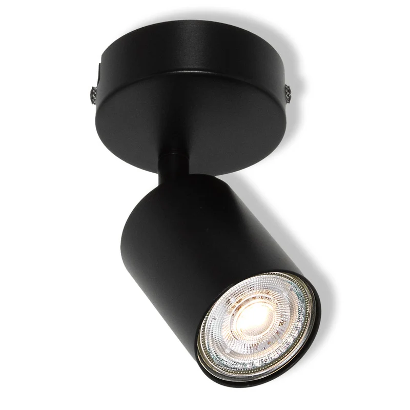 OSRAM LED Spot ELEMENTAL Nero, rotondo, 1xGU10, Nero, 14 x 8 cm
