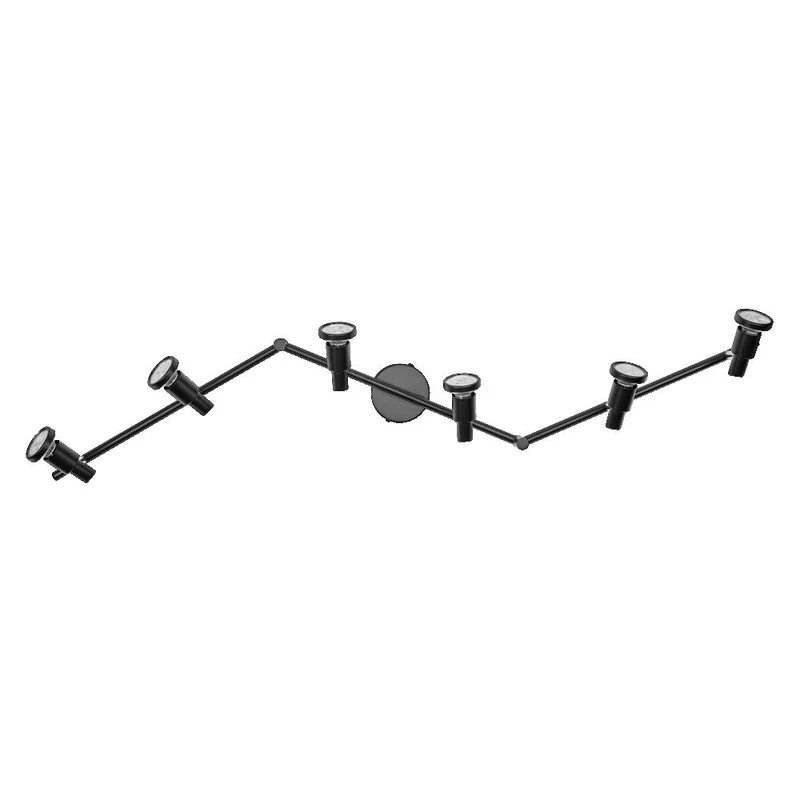 OSRAM FARETTO LED GU10 Lampada da soffitto 6 x 3,4W, 1380lm, nero