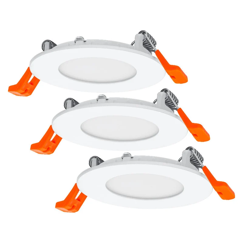 OSRAM Downlight Slim, Fari, 3000K, 4.50,W, Bianco, ⌀85mm, Confezione da 3