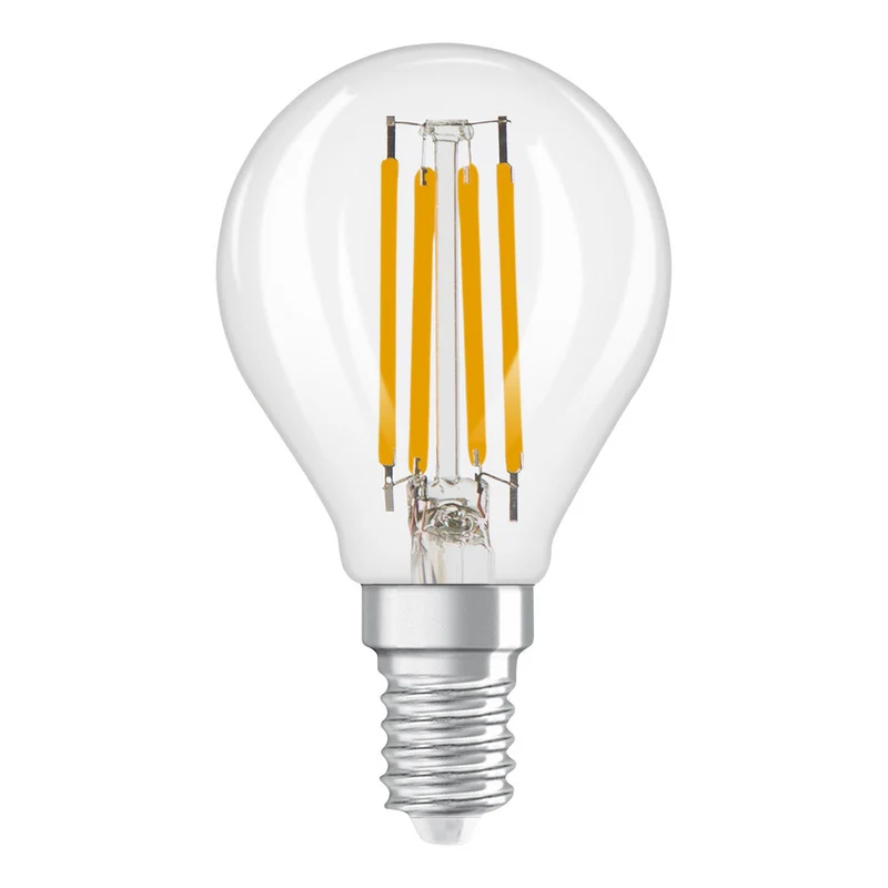 OSRAM Retrofit Classic P LED Lampadina dimmerabile (ex 40W) 5W / 2700K Bianco caldo E14