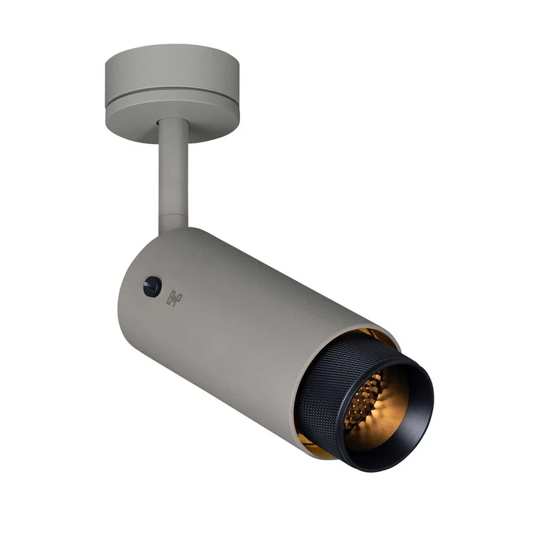 Exhaust Cross - Spot orientable en acier au design industriel, hauteur 25 cm