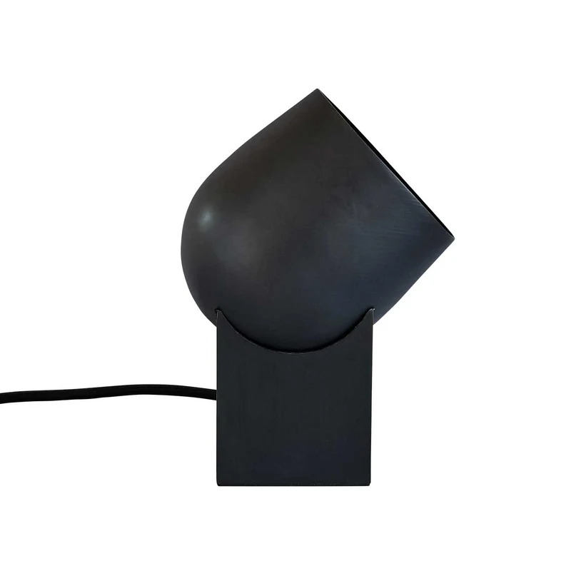 Pivot - Lampe à poser industrielle en céramique bronze, hauteur 19 cm
