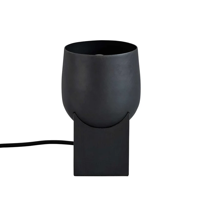 Pivot - Lampe à poser industrielle en céramique bronze, hauteur 19 cm