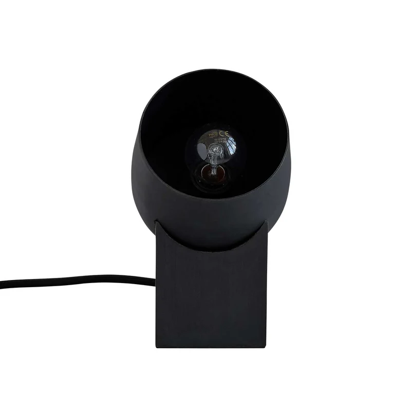 Pivot - Lampe à poser industrielle en céramique bronze, hauteur 19 cm