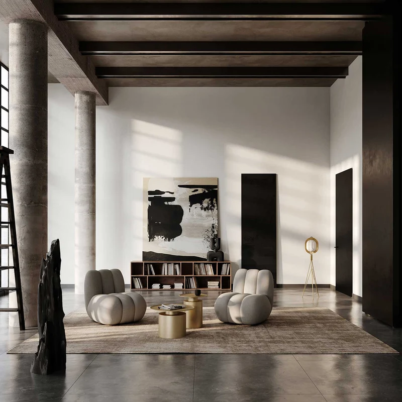Pearl Floor - Lampadaire art déco en métal et verre, hauteur 140 cm