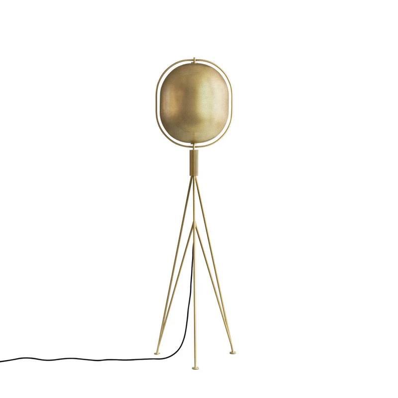 Pearl Floor - Lampadaire art déco en métal et verre, hauteur 140 cm