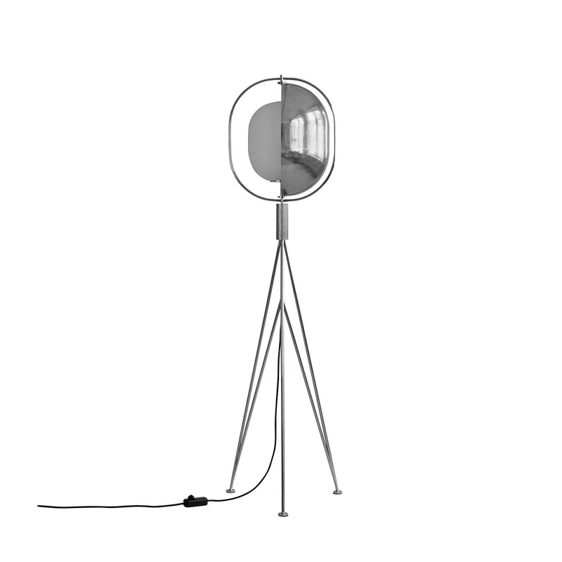 Pearl Floor - Lampadaire art déco en métal et verre, hauteur 140 cm