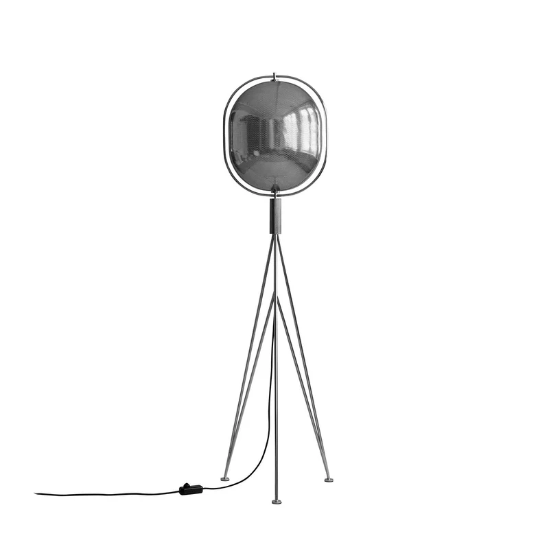 Pearl Floor - Lampadaire art déco en métal et verre, hauteur 140 cm