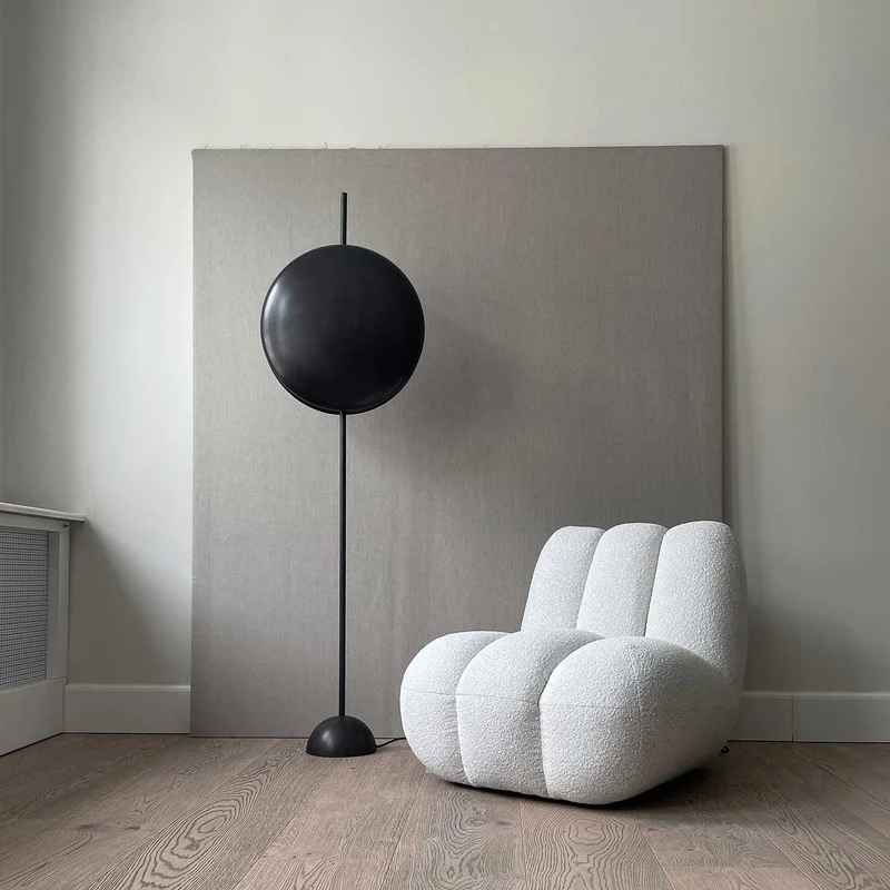 Totem Floor - Lampadaire vintage en métal bronze, hauteur 165 cm