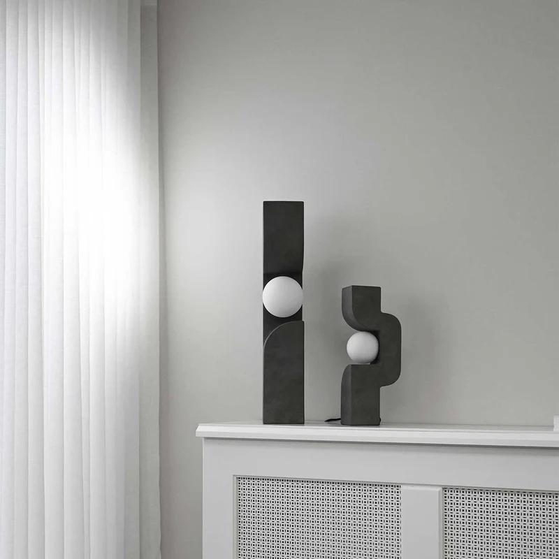 Sitting Man - Lampe sculpturale en céramique, hauteur 42 ou 70 cm