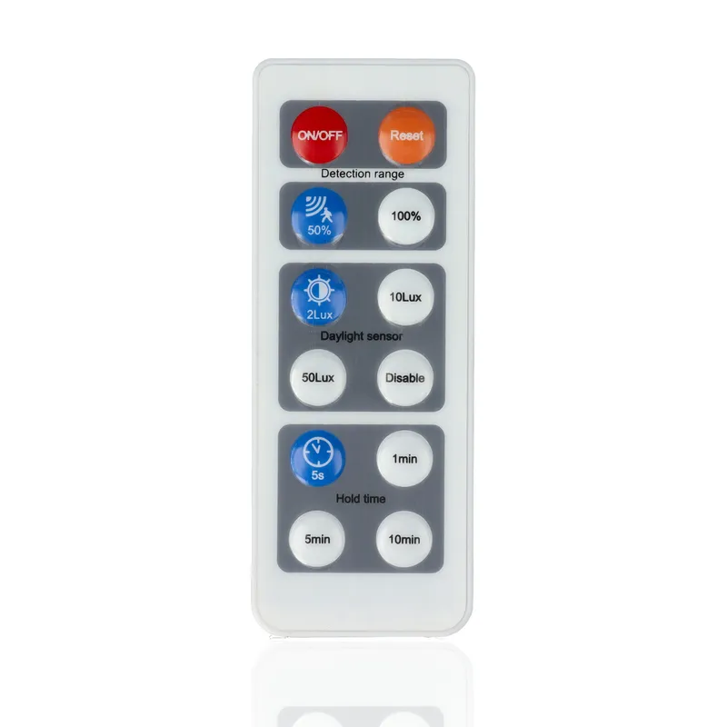 Proiettore LED con rilevatore di presenza, 15W, 220Vac, con regolazione temperatura luce (Calda - Naturale - Fredda), Bianco