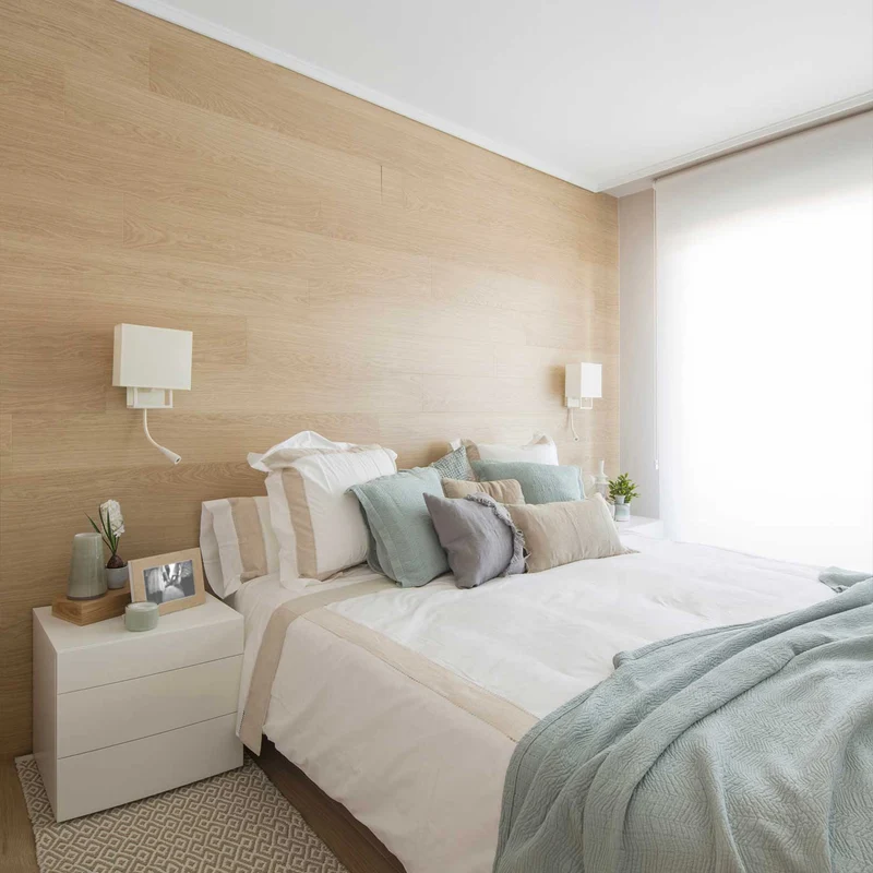 Vesper - Applique murale avec liseuse en acier et tissu, style moderne